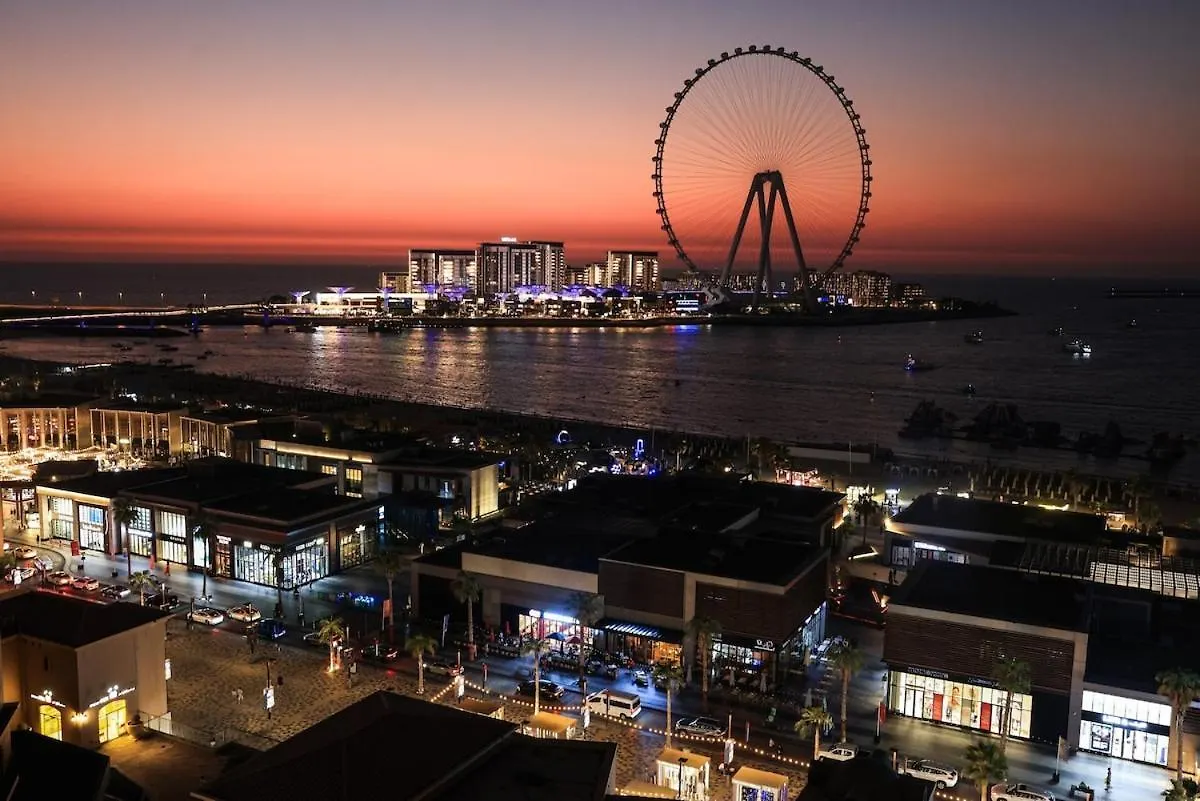 Lägenhet Cozy Dubai Eye & Sunset Views - Jbr Beachfront - Gym & Pool - Free Parking Förenade Arabemiraten
